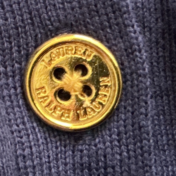 NWOT Lauren Ralph Lauren blue cardigan sweater 3/4 sleeves size 2X. - Picture 4 of 5